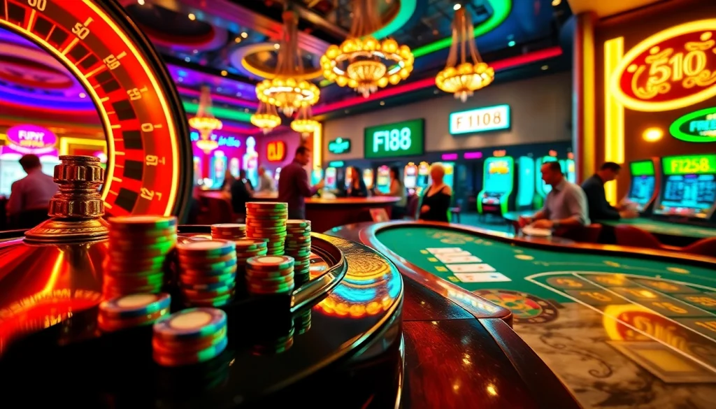 F168 roulette excitement as players experience thrilling bets at the casino.