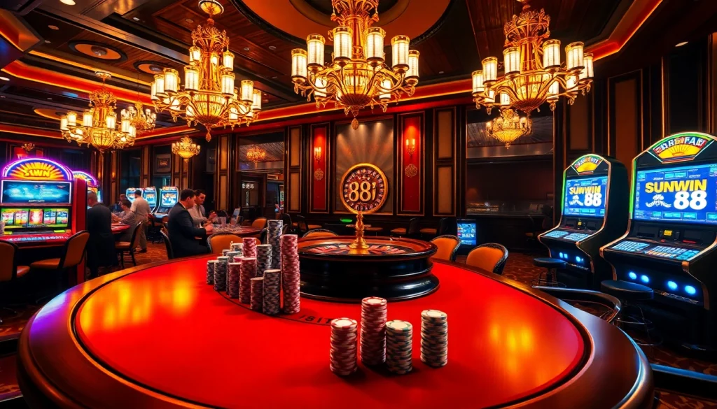 Experience the thrill of SUNWIN 88 with vibrant poker gameplay and exciting slot machines.